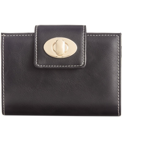 Giani Bernini Handbags - Giani Bernini Turnlock Glazed Indexer Wallet
